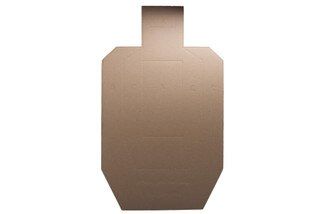 IPSC Official Target made from cardboard with dual colored sides
